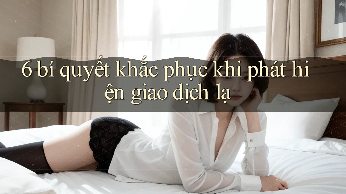 6 bí quyết khắc phục khi phát hiện giao dịch lạ