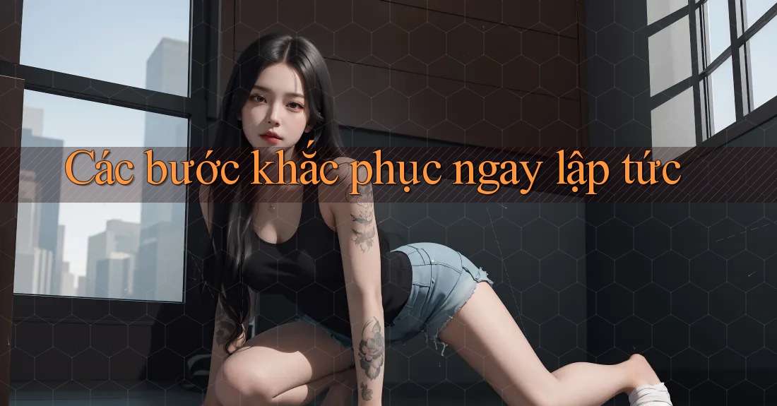 Các bước khắc phục ngay lập tức Các bước khắc phục ngay lập tức