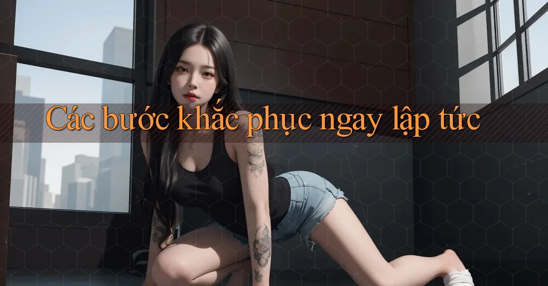 Các bước khắc phục ngay lập tức