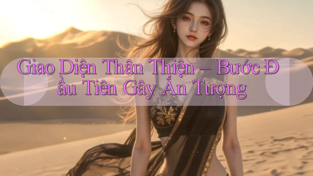 Giao Diện Thân Thiện – Bước Đầu Tiên Gây Ấn Tượng