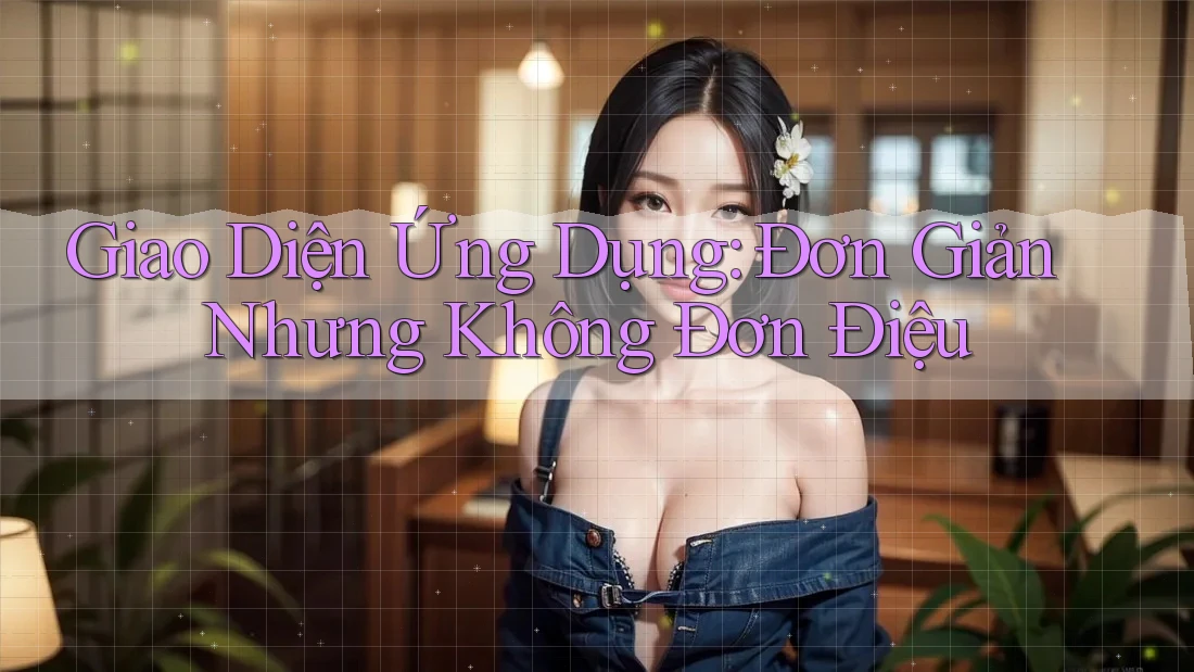 Giao Diện Ứng Dụng: Đơn Giản Nhưng Không Đơn Điệu