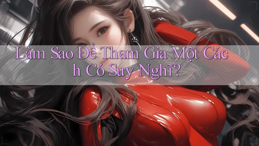 Làm Sao Để Tham Gia Một Cách Có Suy Nghĩ?